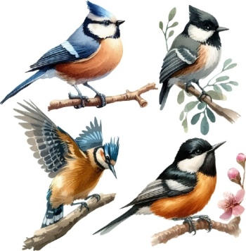 Birds #1, 29xPNG, 2xAI