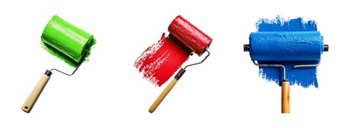 Painting - Isolated Brush and Splatters 38xPNG