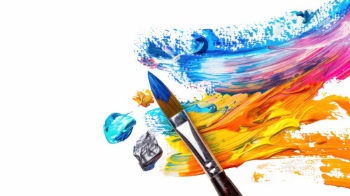 Painting - Isolated Brush and Splatters 38xPNG