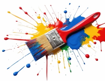 Painting - Isolated Brush and Splatters 38xPNG