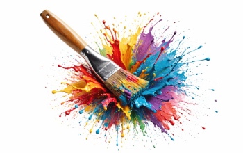 Painting - Isolated Brush and Splatters 38xPNG
