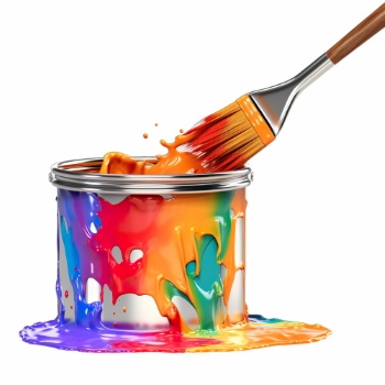 Painting - Isolated Brush and Splatters 38xPNG