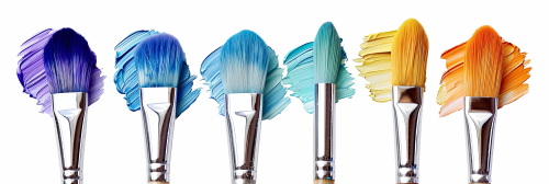 Painting - Isolated Brush and Splatters 38xPNG