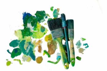 Painting - Isolated Brush and Splatters 38xPNG