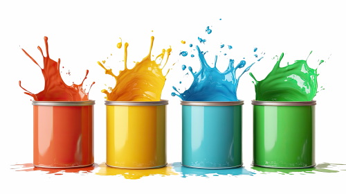 Painting - Isolated Brush and Splatters 38xPNG