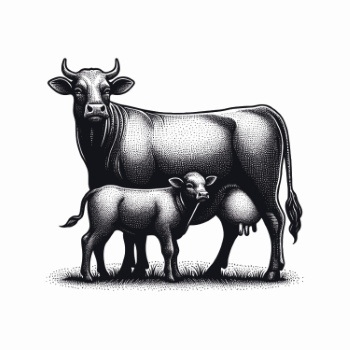 Farm Animal Vintage Engravers Collection #2, 44xAI