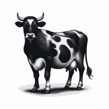 Farm Animal Vintage Engravers Collection #2, 44xAI