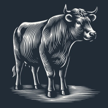 Farm Animal Vintage Engravers Collection #2, 44xAI