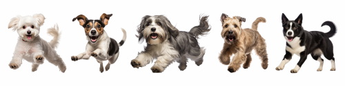 Dogs in Action 27xPNG