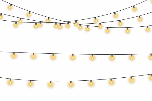 Christmas Garland Lights 25xPNG