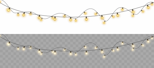 Christmas Garland Lights 25xPNG