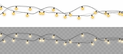 Christmas Garland Lights 25xPNG