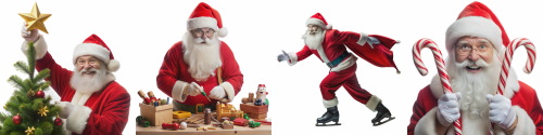 Santa Claus for Great Designs 30xPNG