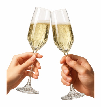 Cheers 2026 - New Year Party & Champagne 10xPNG 16xJPEG