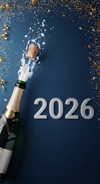 Cheers 2026 - New Year Party & Champagne 10xPNG 16xJPEG