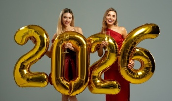 Cheers 2026 - New Year Party & Champagne 10xPNG 16xJPEG