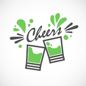 Cheers Mate 2026 - Hands Toasting & Clinking Drink Glasses 36xAI