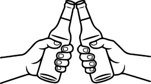 Cheers Mate 2026 - Hands Toasting & Clinking Drink Glasses 36xAI