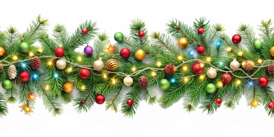 Christmas Garlands Isolated Collection 28xPNG