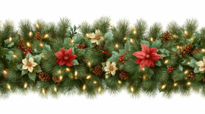 Christmas Garlands Isolated Collection 28xPNG