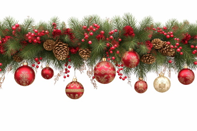 Christmas Garlands Isolated Collection 28xPNG