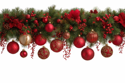 Christmas Garlands Isolated Collection 28xPNG
