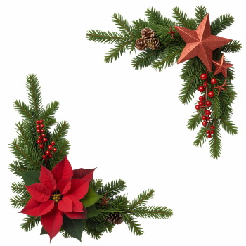 Christmas Garland Corners 29xPNG Christmas Garland Corners 29xPNG