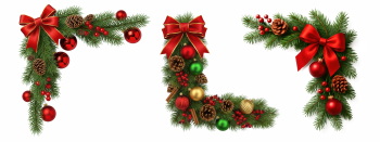 Christmas Garland Corners 29xPNG Christmas Garland Corners 29xPNG