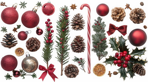 Christmas Decoration Elements 35xPNG