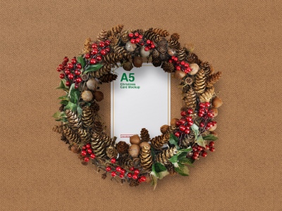 Christmas New Year Card Templates & Text Effects 28xPSDT