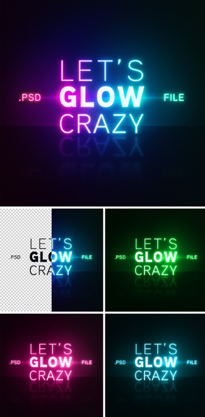 Text & Photo Effect Mockups 23xPSDT