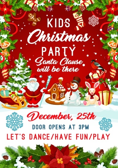 Christmas Party Invitation & Celebration Card Templates #1, 25xAI Christmas Party Invitation & Celebration Card Templates #1, 25xAI