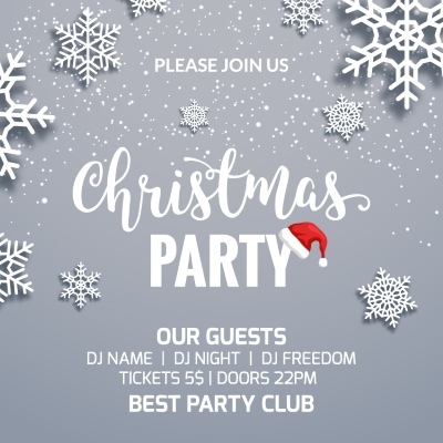 Christmas Party Invitation & Celebration Card Templates #1, 25xAI Christmas Party Invitation & Celebration Card Templates #1, 25xAI