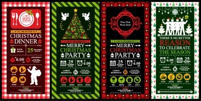 Christmas Party Invitation & Celebration Card Templates #1, 25xAI Christmas Party Invitation & Celebration Card Templates #1, 25xAI