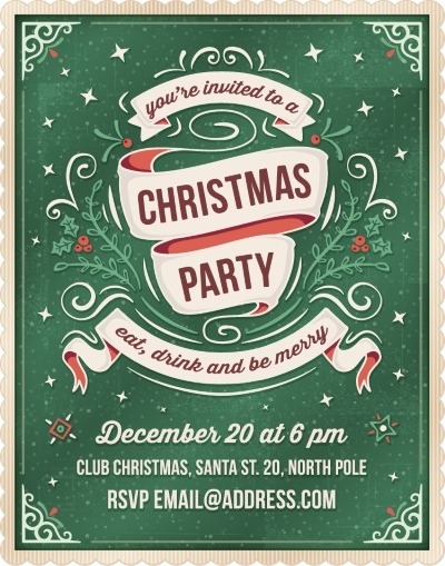 Christmas Party Invitation & Celebration Card Templates #1, 25xAI Christmas Party Invitation & Celebration Card Templates #1, 25xAI