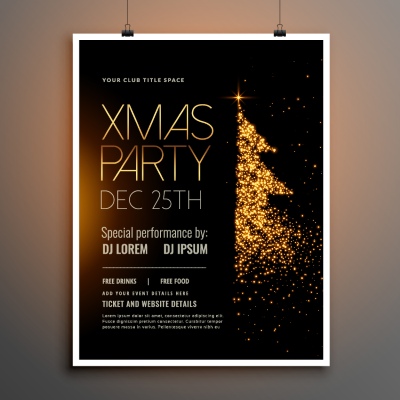 Christmas Party Invitation & Celebration Card Templates #3, 25xAI Christmas Party Invitation & Celebration Card Templates #3, 25xAI