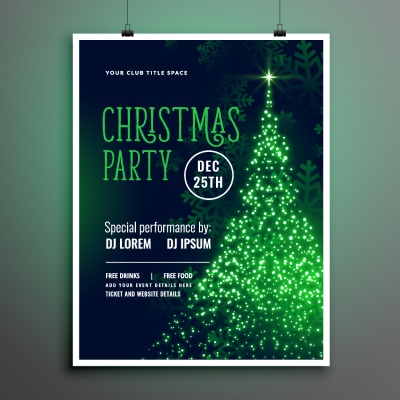Christmas Party Invitation & Celebration Card Templates #3, 25xAI Christmas Party Invitation & Celebration Card Templates #3, 25xAI