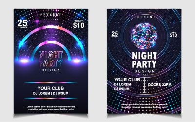 Christmas Party Invitation & Celebration Card Templates #3, 25xAI Christmas Party Invitation & Celebration Card Templates #3, 25xAI