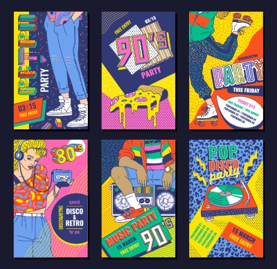 Christmas Party Invitation & Celebration Card Templates #3, 25xAI Christmas Party Invitation & Celebration Card Templates #3, 25xAI