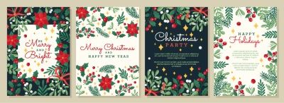 Christmas Party Invitation & Celebration Card Templates #4, 25xAI Christmas Party Invitation & Celebration Card Templates #4, 25xAI