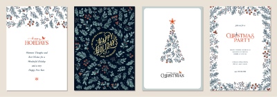 Christmas Party Invitation & Celebration Card Templates #4, 25xAI Christmas Party Invitation & Celebration Card Templates #4, 25xAI