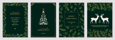 Christmas Party Invitation & Celebration Card Templates #4, 25xAI Christmas Party Invitation & Celebration Card Templates #4, 25xAI