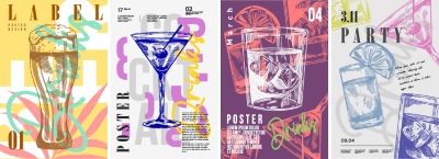 Christmas Party Invitation & Celebration Card Templates #4, 25xAI Christmas Party Invitation & Celebration Card Templates #4, 25xAI