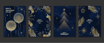 Christmas Party Invitation & Celebration Card Templates #4, 25xAI Christmas Party Invitation & Celebration Card Templates #4, 25xAI