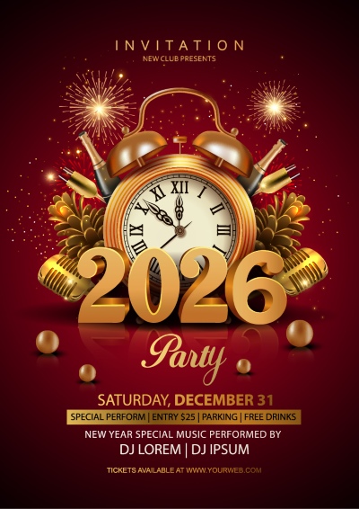 Christmas Party Invitation & Celebration Card Templates #5, 25xAI Christmas Party Invitation & Celebration Card Templates #5, 25xAI