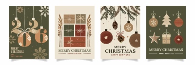 Christmas Party Invitation & Celebration Card Templates #6, 25xAI Christmas Party Invitation & Celebration Card Templates #6, 25xAI