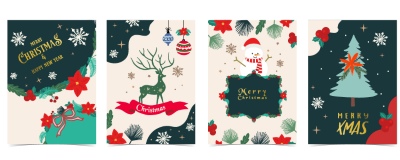 Christmas Party Invitation & Celebration Card Templates #6, 25xAI Christmas Party Invitation & Celebration Card Templates #6, 25xAI