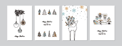 Christmas Party Invitation & Celebration Card Templates #6, 25xAI Christmas Party Invitation & Celebration Card Templates #6, 25xAI