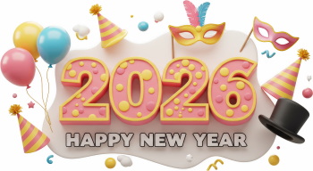 New Year 3D 2026 Transparent 35xPNG New Year 3D 2026 Transparent 35xPNG