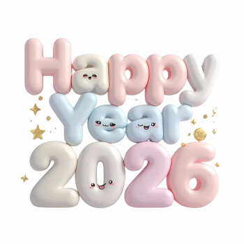 New Year 3D 2026 Transparent 35xPNG New Year 3D 2026 Transparent 35xPNG